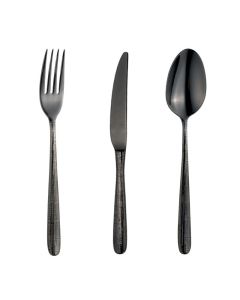 TARAS Servizio posate in acciaio inox finitura pvd nera