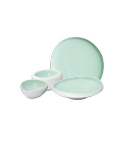 NINFA Collezione di piatti bianchi ed azzurri