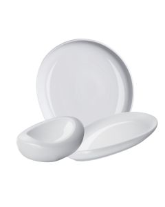 NINFA Collezione di piatti bianchi