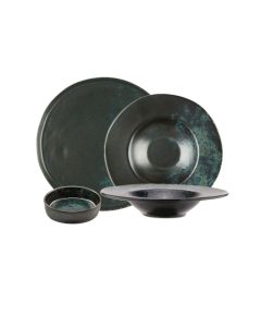 PHOBOS Collezione di piatti neri e blu reattivo