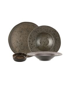 PHOBOS Collezione di piatti marroni ruggine reattivo