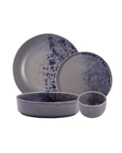 PHOBOS Collezione di piatti grigi e blu reattivo