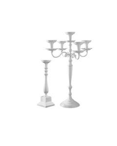 STYLOS Collezione di candelabri bianchi