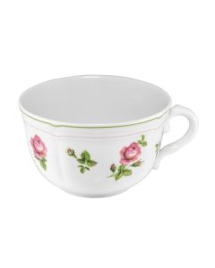 ANTHIROS Tazza da tè bianca con filo verde cl 20