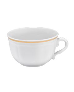 ANTHIROS Tazza da tè bianca con filo oro cl 20